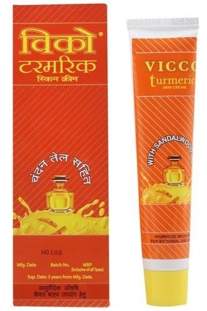 VICCO Turmeric Skin Cream with Sandalwood Oil Krem do twarzy z kurkumą i olejem sandałowym 30g