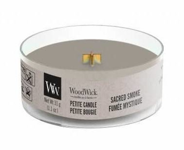 WoodWick świeca petite Sacred Smoke 31g