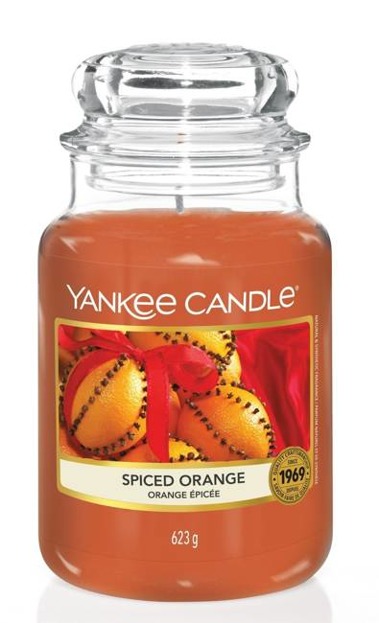 Yankee Candle Świeca zapachowa Słoik duży Spiced Orange 623g