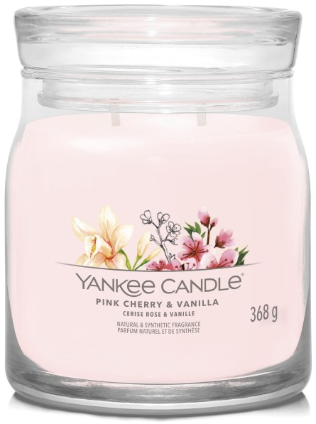 Yankee Candle Świeca zapachowa Świeca średnia Pink Cherry & Vanilla 368g
